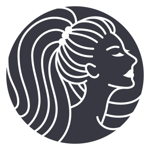 Distintivo de cabelo com rabo de cavalo alto Desenho PNG