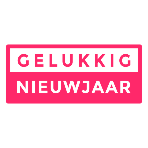 Gelukkig nieuwjaar badge PNG Design