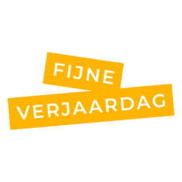Emblema Fijne verjaardag Desenho PNG