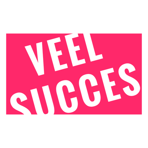 Veel succes badge PNG Design