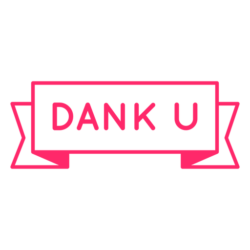 Insignia de Dank u Diseño PNG