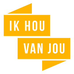 Insignia de ik van jou hou Diseño PNG