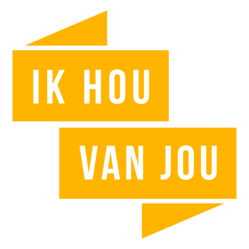 Ik van jou hou badge PNG Design