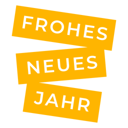 Frohes neues Jahr Abzeichen PNG-Design