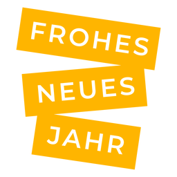 Frohes neues jahr badge PNG Design Transparent PNG