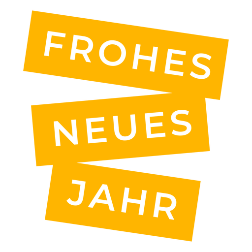 Frohes neues jahr badge PNG Design