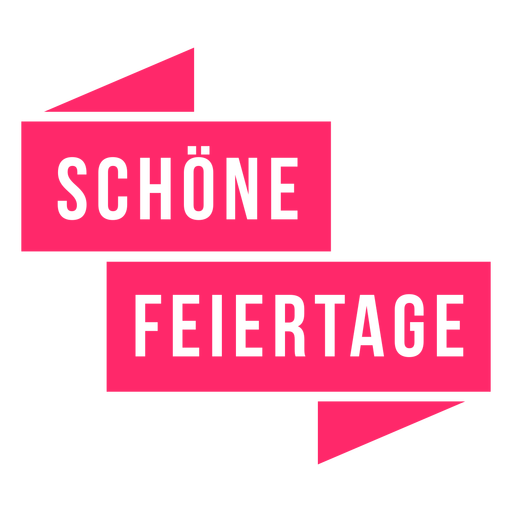 Schöne feiertage badge PNG Design