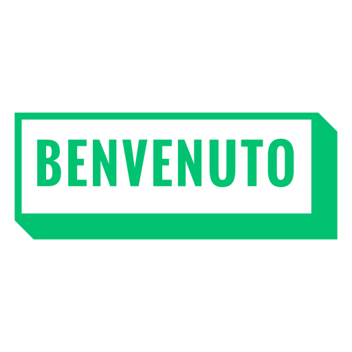 Insignia de Benvenuto Diseño PNG