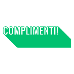 Complimenti badge PNG Design