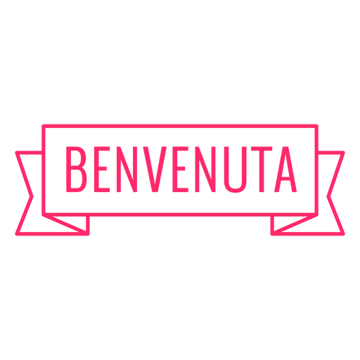 Insignia de Benvenuta Diseño PNG