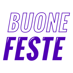 Buone feste text badge  PNG Design