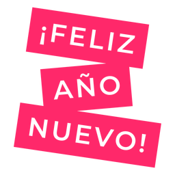Sinal de distintivo de Feliz año Nuevo Desenho PNG