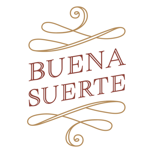 Banner do emblema Buena suerte