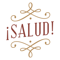 Salud classic text badge  PNG Design Transparent PNG