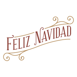 Feliz navidad badge banner PNG Design