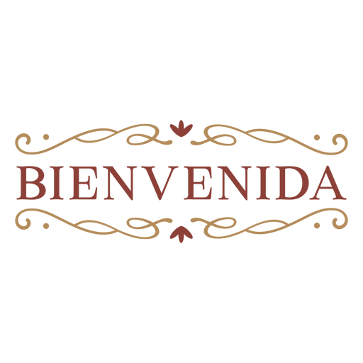 Bienvenida badge banner PNG Design