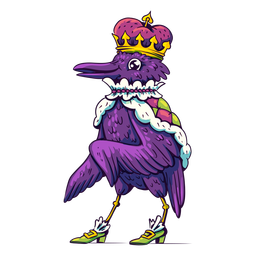 Mardi gras cartoon raven Mardi gras cartoon raven