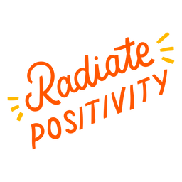 Positive lettering message PNG Design