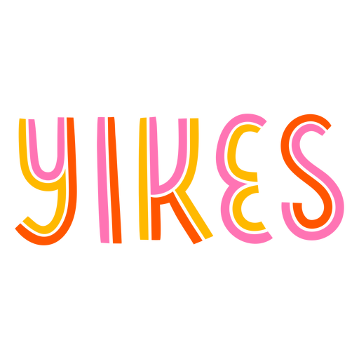 Yikes quote lettering