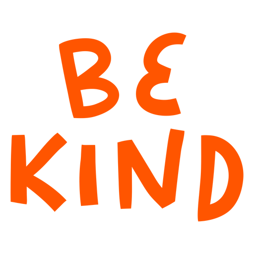 Be kind hand written badge 
