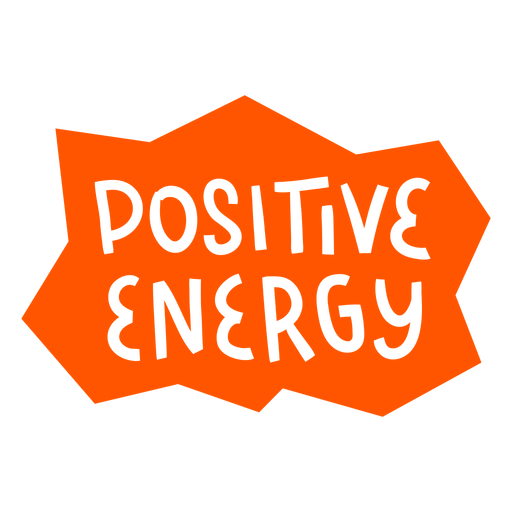 Cita naranja de energía positiva Diseño PNG