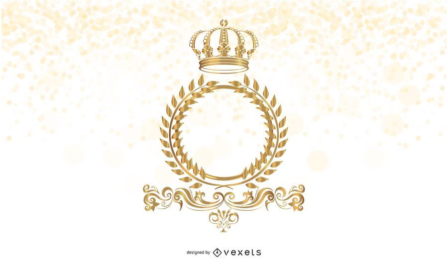 Golden Frame with Crown Golden Frame with Crown