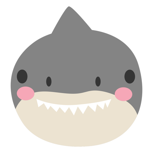 Shark head cute PNG Design