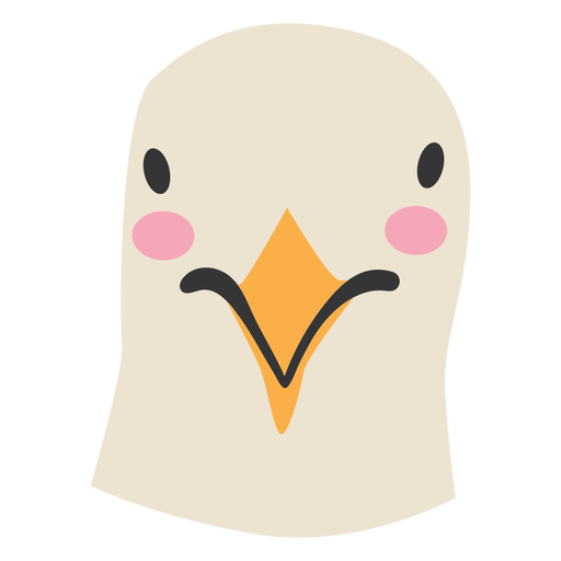Bird head cute PNG Design