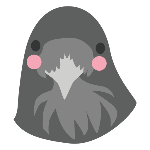 Dove bird head cute PNG Design