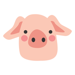 Pig head cute Transparent PNG