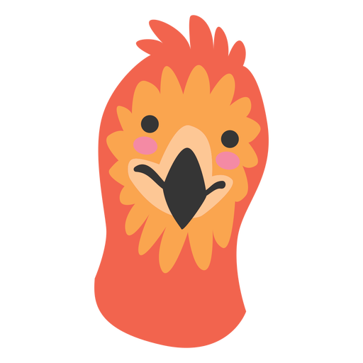 Cabeza de pájaro exótico lindo Diseño PNG