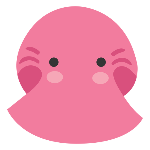 Pink platypus head cute PNG Design
