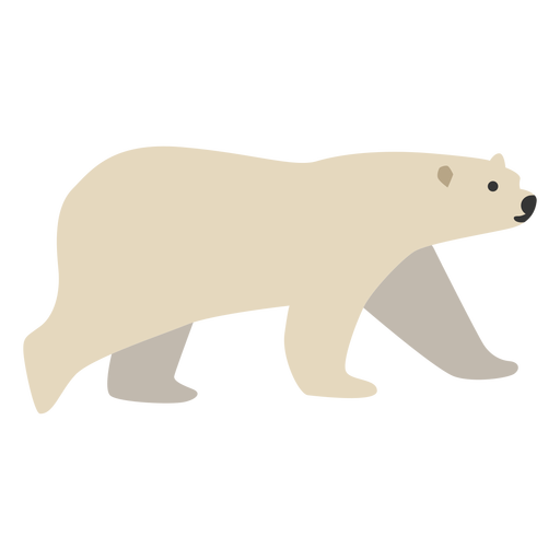 Polar bear animal walking PNG Design