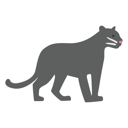 Schwarzer Panther süß PNG-Design