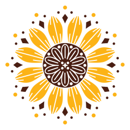 Sunflower mandala design Sunflower mandala design