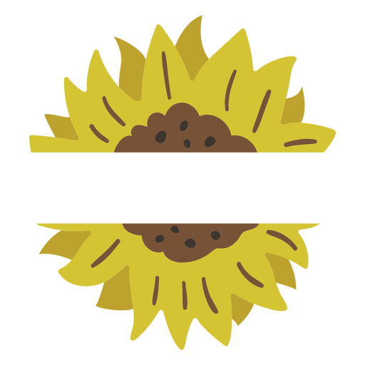 Sunflower label nature