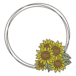 Free Free Sunflower Circle Border Svg SVG PNG EPS DXF File