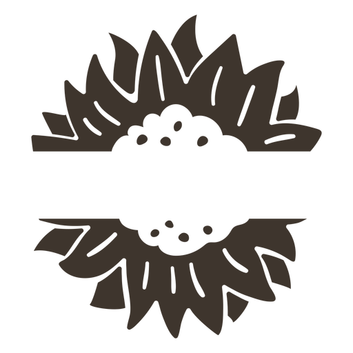 Ausschnitt des Blumennaturetiketts PNG-Design