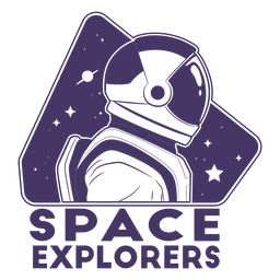 Space explorers astronaut helmet badge  Transparent PNG