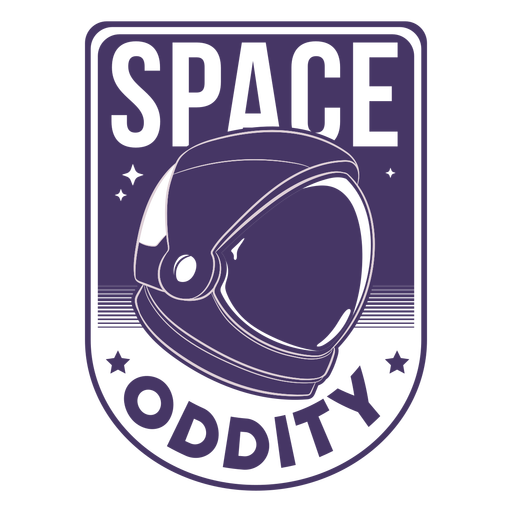 Space oddity astronaut helmet badge