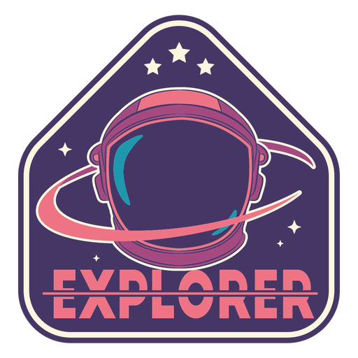 Explorer Astronautenabzeichen PNG-Design