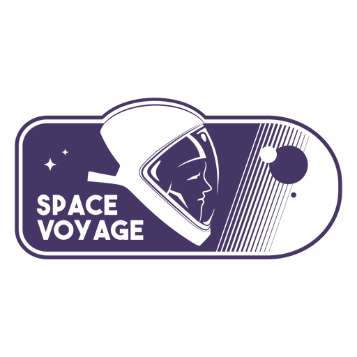 Insignia de trazo lleno de astronauta del viaje espacial