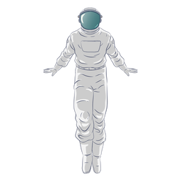 Astronauta flutuante em pé Transparent PNG