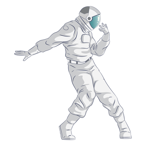 Astronauta dan?ando Desenho PNG