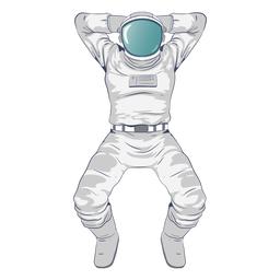 Astronaut, der Charakter abschreckt PNG-Design