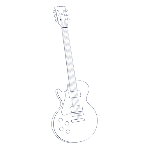 Guitarra acústica desenhada à mão Desenho PNG