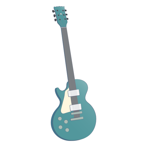 guitarra acustica azul Diseño PNG