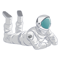 Astronauta relaxante personagem
