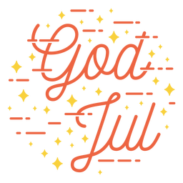 Merry christmas norwegian lettering PNG Design