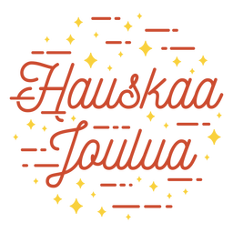Feliz navidad letras finlandesas Diseño PNG